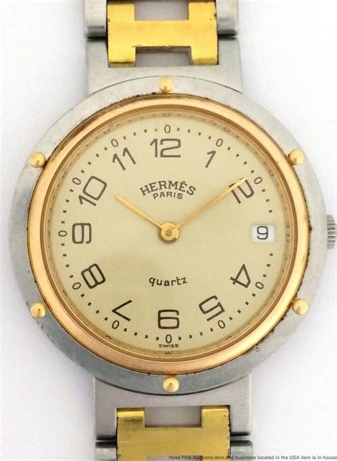 hermes paris men's watch|hermes unisex 2101079 watch.